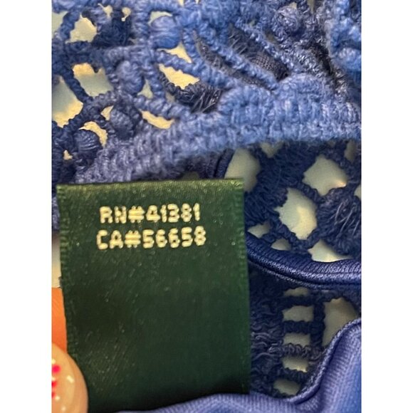 Blue Lace XS Dress With Slip - Picture 9 of 10